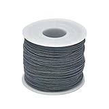 24–70 m 1 mm gewachste Baumwollkordel zum Perlenbasteln, Basteln, für Armbänder, Halsketten,...