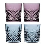 Cristal D'arques Ultime Kurzes farbiges Trinkglas, 4 Stück, 300 ml, Vintage-inspirierte Gläser,...