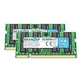 BRAINZAP 4GB DDR2 RAM SO-DIMM PC2-6400S 2Rx8 800 MHz 1.8V CL6 Notebook Laptop Arbeitsspeicher (2X...