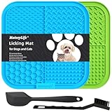 MateeyLife Schleckmatte Hund, 2 Stück Leckmatte Hund, Schleckmatte Katze, BPA-freies Silikon,...