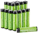 Amazon Basics AAA-Batterien, 800 mAh, wiederaufladbar, 16 Stück