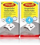 Aeroxon Ungeziefer Köderdose – 8X Insektenfallen zur Überwachung und Bekämpfung von...