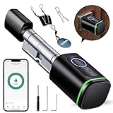 AVATTO Smart Türschloss mit Fingerabdruck, Elektronisches SchließZylinder 70mm (35/35) mit 2...