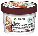 Garnier Reparierende Körperpflege für trockene Haut, Body Butter mit Kakaobutter und Ceramiden,...