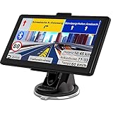 GPS Navigationsgerät für Auto 2024 - Lehwey Bluetooth Navi 7 Zoll LKW Navigation für Auto, EU UK...