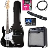 Rocktile Fatboy II BK E-Bass Starter Bundle Komplettset 7-teilig: 4-saitige Bass Gitarre inkl....