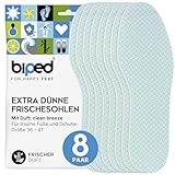 biped FRESH! 8 Paar Frischesohlen clean breeze - Einlegesohlen mit frischem Duft - Extra dünn, auch...
