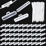 Niuny Kabelbeschriftung Clip Kabel Beschriftung Clip 100Stk Kabeletiketten Kabelmarker...