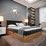 Boxspringbett Doppelbett LOFT 1 - Das perfekte Bett für Ihr Schlafzimmer. 160x200cm Bett mit...
