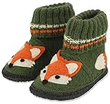 Beck Jungen Hausschuh Fuchs, Grün, 25 EU