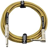 GLS Audio Kabel Klinkenkabel 6,3 mm - 3 m langes Gitarrenkabel für e-Gitarre, Bass - Universal...