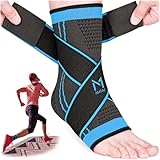 Mata1 - Knöchelbandage für Männer & Frauen - Fußbandage für Plantarfasziitis, Verstauchungen,...