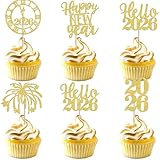 30 Packung 2026 Geburtstag Tortendeko Happy New Year Frohes Neues Jahr Kuchen Deko Cupcake Toppers...