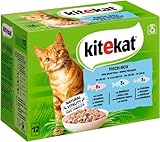 KITEKAT Fisch-Box in Gelee 12x85g Katzenfutter Nassfutter