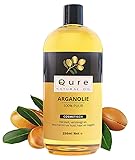 Argan l 250ml + Pumpe | F r Haar, Haut und Gesicht|100% Pure & Unprocessed | Moroccan Argan Oil