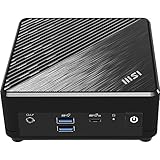 MSI Cubi N ADL S-080DE Mini-PC, Intel N200 Prozessor, 4GB DDR4, 128GB M.2 SSD, USB 3.2 Gen 2 Type C...