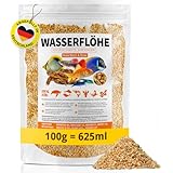 Wasserflöhe getrocknet 625ml (entspricht 100g), Zierfischfutter Aquarium, Daphnien, Fischfutter...