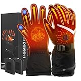 LOTTBUTY Beheizbare Handschuhe 2024 Upgrade,Beheizte Handschuhe Herren Damen mit 7.4V/2×5000mAh...