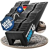 NTG Auffahrkeile (2er Set) – 3-stufige Nivellierung bis 3000 kg pro Set, Anti-Rutsch Struktur...