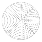 THcoa 1 Stück Runder Center Finder Kompass 10 Zoll klar Acryl Kreis Center Finder Werkzeug für...