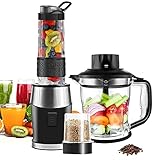 WAWORIO Mixer Smoothie Maker, 700 Watt Standmixer Smoothie Mixer, Multifunktion...