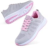 Youecci Damen Fitness Laufschuhe Atmungsaktive laufende Turnschuhe Sportschuhe Schnüren...