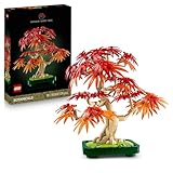 LEGO Botanicals Japanischer Roter Ahorn - Bonsai-Baum - Kunstpflanzen Set mit roten und...