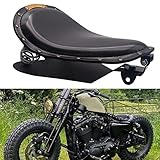 BREDUXSER Motorrad Bobber Sitz, Motorrad Solo Sitz Mit Federhalterung Grundplatte Für Sportster...