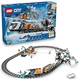 LEGO City Arktis-Polarexpress - Ferngesteuerte Eisenbahn - Spielzeug Zug - Mit 22 Gleissegmenten und...