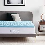 LUCID Matratzen Topper mit 5 Zonen – 5cm Gel Memory Foam Matratzenauflage, atmungsaktiv, Oeko-Tex,...