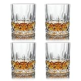 Joeyan Whisky Gläser 4er Set - 300ml Rumgläserset - Whiskybecher für Schottisch, Bourbon, Rum,...