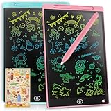 [2 STÜCKE]LCD Schreibtafel 10 Zoll, Genialba Buntes LCD Schreibtablett, LCD Writing Tablet,...