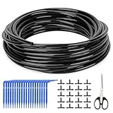 Mikro-Bewässerungsschlauch 30M Micro-Drip-System Schlauch Tropfbewässerungsschlauch 3/5 mm...
