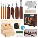 KUOFANY 26-teiliges Schnitzwerkzeug Holz Schnitzset, HolzSchnitzset Carving Kit, Schnitzmesser Set...