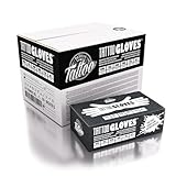 believa Tattoo Nitril Einweghandschuhe Schwarz, 100 Stück Latex- & Puderfrei in XL