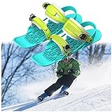 WUJIBAGUA Kinder-Ski-Skate, Mini Short Skiboard Snowblades Hohe Qualität Einstellbare Bindungen...