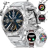 BENYAR SMART Smartwatch Herren mit Telefonfunktion(3 Armbands), 1,43 Zoll AMOLED Touchscreen für...