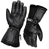 NORMAN Thermo-Motorrad-Lederhandschuhe, wasserdicht, Schutz, Winter, Sommer, Größe XXL