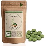 SPINTZ® 200 Stk. Chlorella Bio Presslinge 100% kontrolliert biologischer Anbau | Vegane Tabletten...