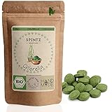 SPINTZ® 200 Stk. Chlorella Bio Presslinge 100% kontrolliert biologischer Anbau | Vegane Tabletten...