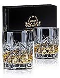 veecom Whisky Gläser, 315ml Whiskey Gläser, Old Fashioned Whiskygläser Rum Gläser Whiskey Glas...