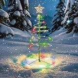 Weihnachtsdeko Aussen Solar Wetterfest Tannenbaum, Weihnachtsbaum Beleuchtung Aussen Solar,...