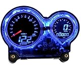 Tacho KOSO Digital EVO, digitales LED Display, Speed/ODO/Trip/RPM für Yamaha Aerox/MBK Nitro