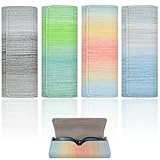 FZSECRIU Brillenetui Hardcase, 4 Stücke Brillenetui Damen,Brillenbox, Brillenetui Hardcase Bunt,...