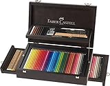 Faber-Castell - 110085 125er A&G Collection Koffer Polychromos Künstlerfarbstifte, Albrecht Dürer...