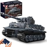Mould King 20014 MOC Tiger-Panzer Ferngesteuert mit elektrischem Gyroskop und Sound Technik...