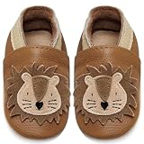 IceUnicorn Krabbelschuhe Baby Lauflernschuhe Jungen Weiche Leder Babyschuhe Kleinkind Lederschuhe...