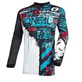 O'NEAL | Motocross-Jersey Langarm | Kinder | MX Enduro | Gepolsterter Ellbogenschutz, V-Ausschnitt,...