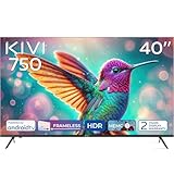 KIVI 40F750NB 40'' Smart TV Android FHD Frameless; mit Sprachassistent, Super MVA-Panel; kompatibel...