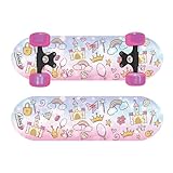 Ozbozz: 43,2 cm Skateboard – Prinzessin – robuste blinkende Räder, Rutschfester Griff,...